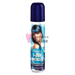 Spray nuantator Venita temporar pentru par de 50 ml, M3 - Albastru Metalic 